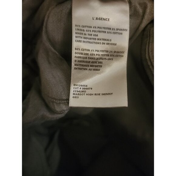 L’Agence Skinny Jeans Size 27 Stretch Pockets CR50 NWOT Excellent Comfy - Picture 6 of 6